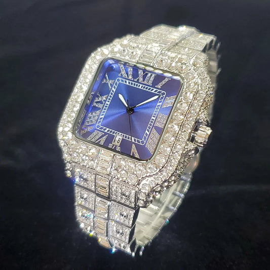 Luxury Iced Out Diamond Watch