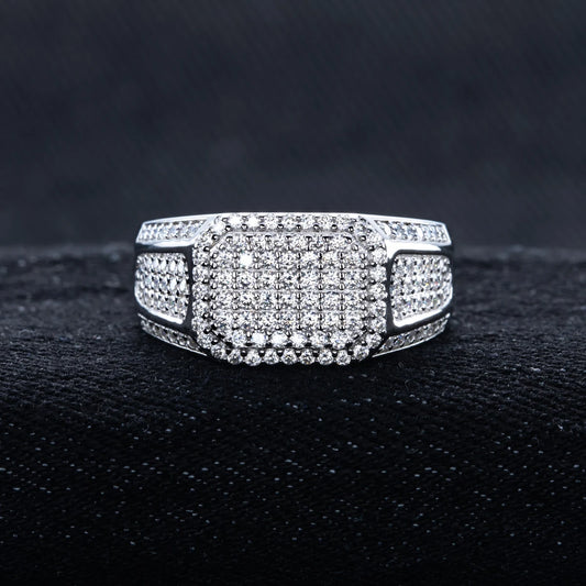 VVS1 Moissanite Silver Ring