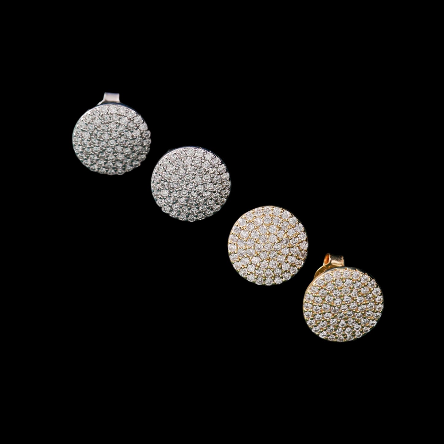 Moissanite Large Round Earrings