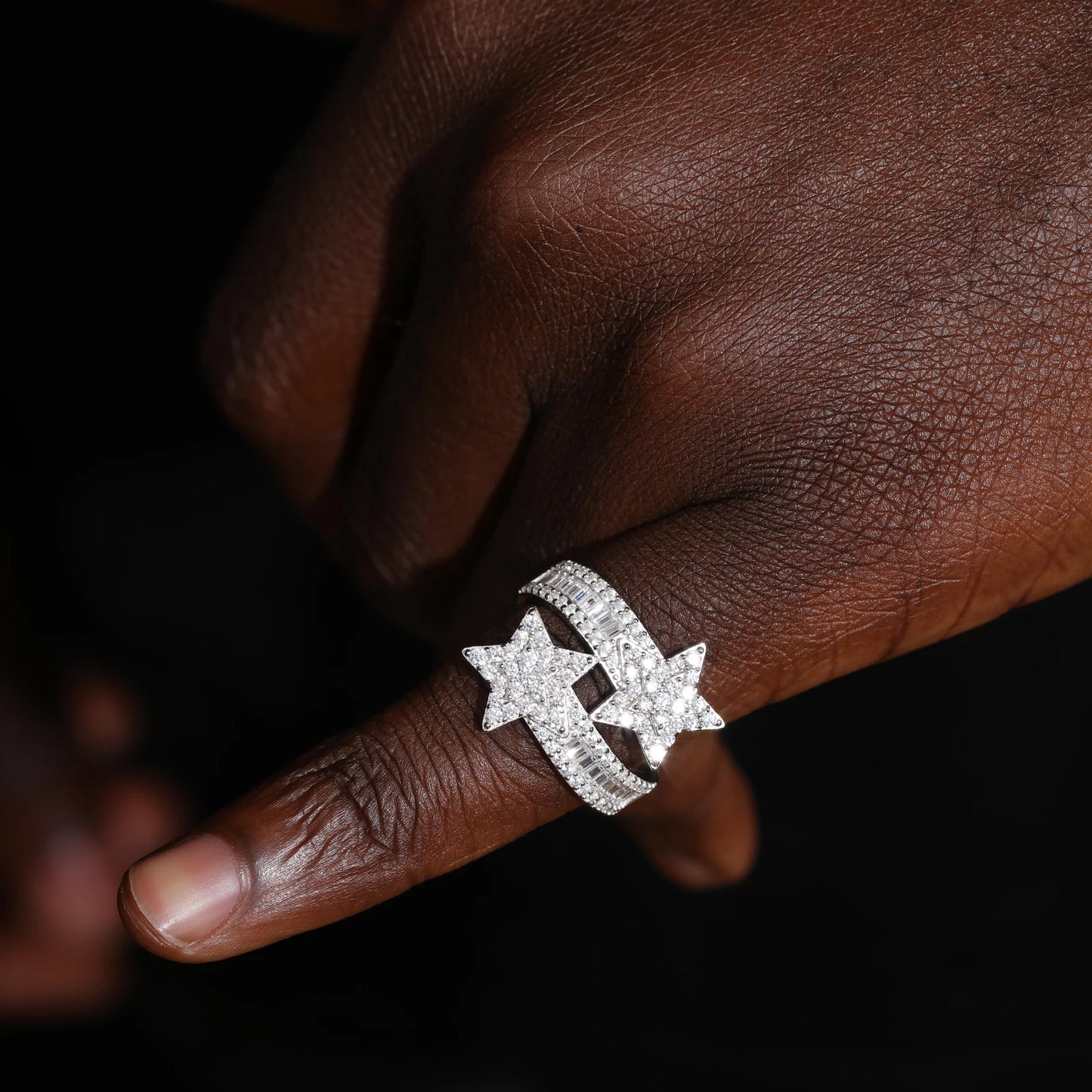 Moissanite Star Ring S925