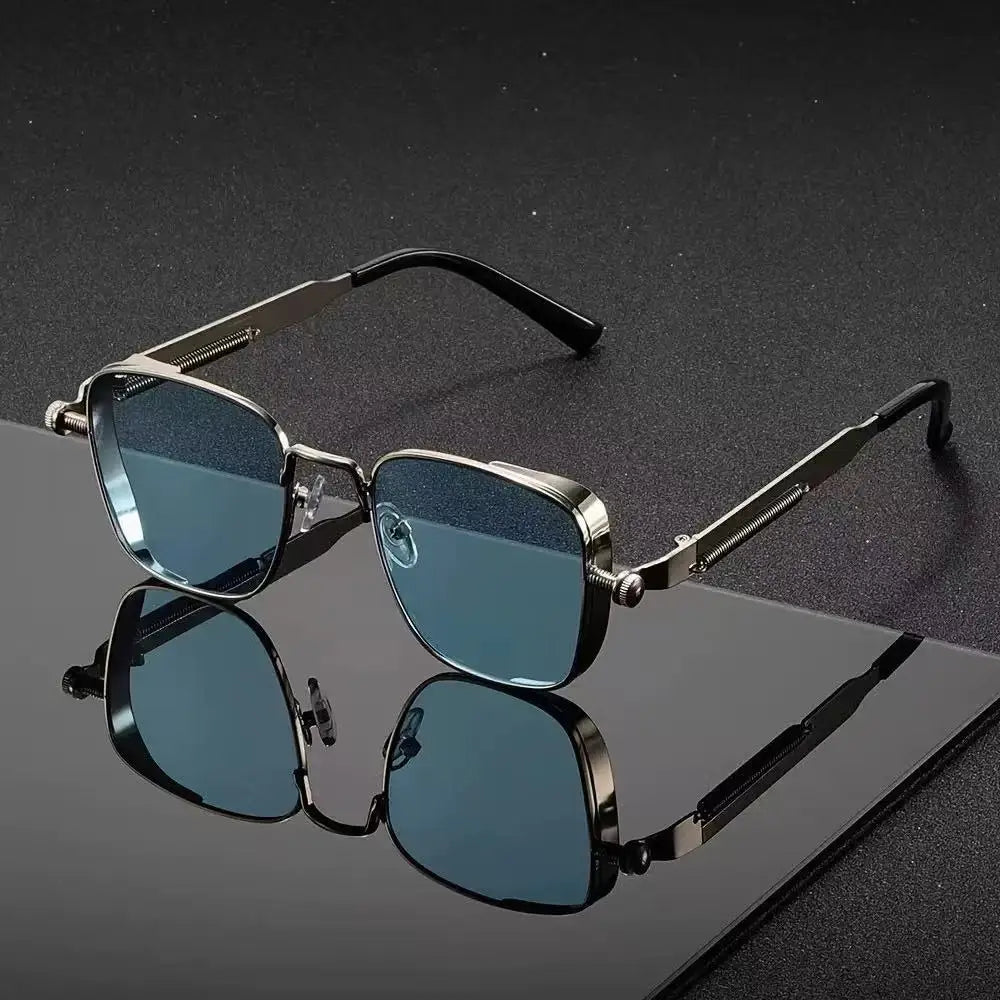 Vintage Steampunk Square Sunglasses