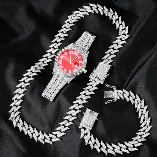 Premium Frosted Cuban Link Set