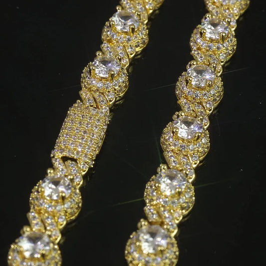 7.5mm Iced Out Cuban Bracelet