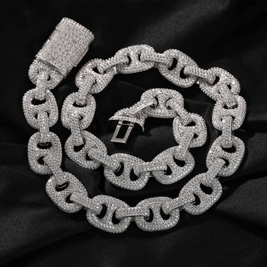 16mm Iced Out Coffee Bean Chain