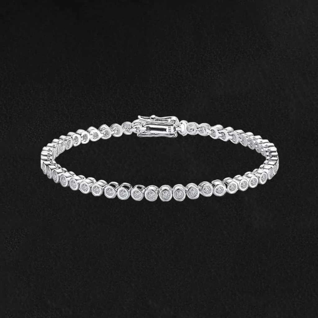 2mm Moissanite 925 Tennis Bracelet