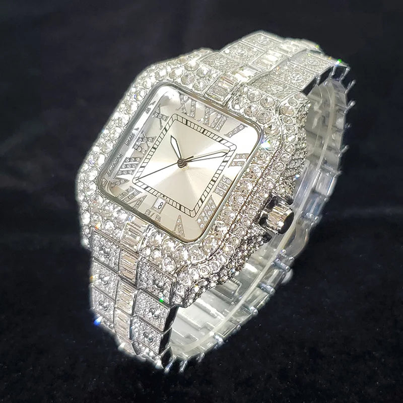 Luxury Iced Out Diamond Watch