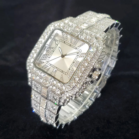 Luxury Iced Out Diamond Watch