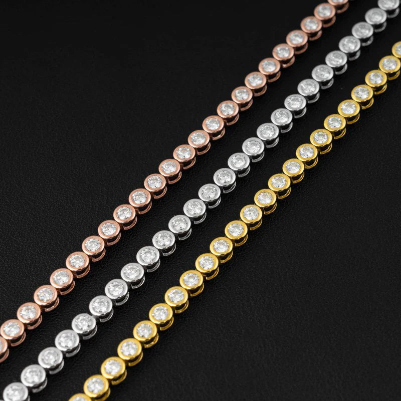 2mm Moissanite 925 Tennis Bracelet