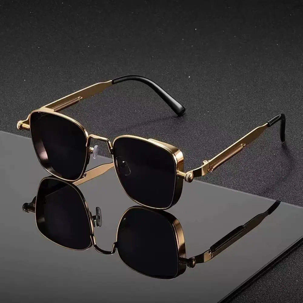 Vintage Steampunk Square Sunglasses