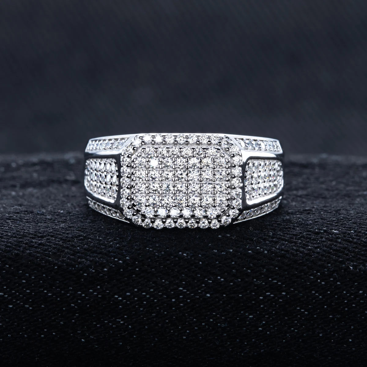 VVS1 Moissanite Silver Ring