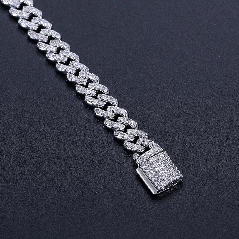 6mm Moissanite Cuban Bracelet