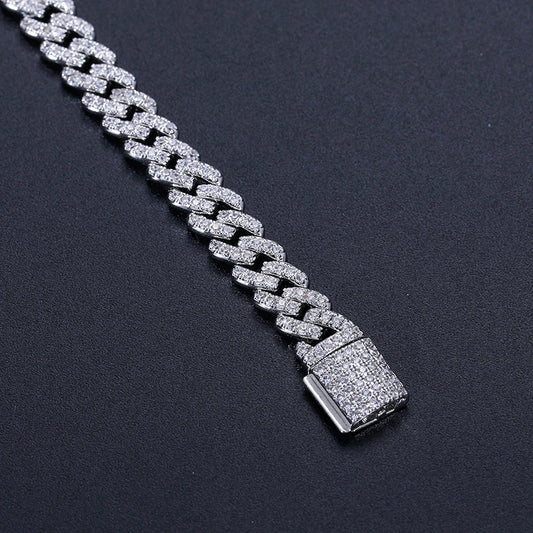 6mm Moissanite Cuban Bracelet