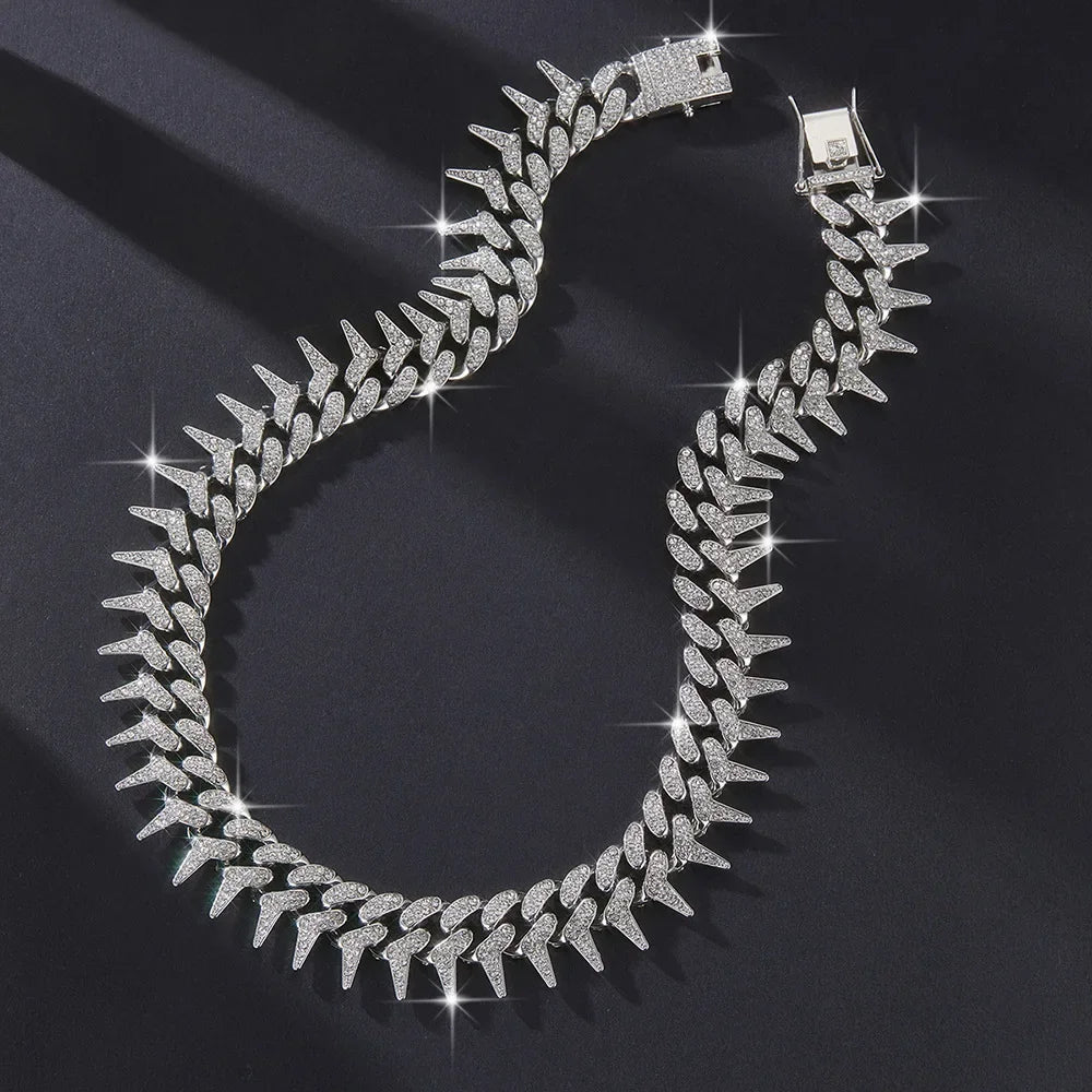 20mm Full Diamond Thorn Cuban Chain