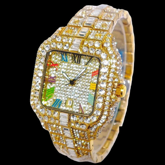 Iced Out Quartz Watch