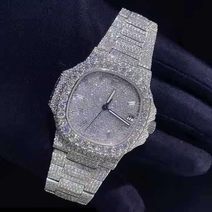 Moissanite Iced Automatic Luxury Watch