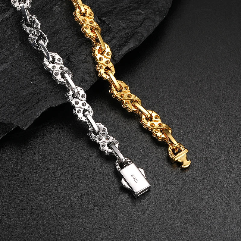 VVS1 Moissanite 925 Cuban Bracelet