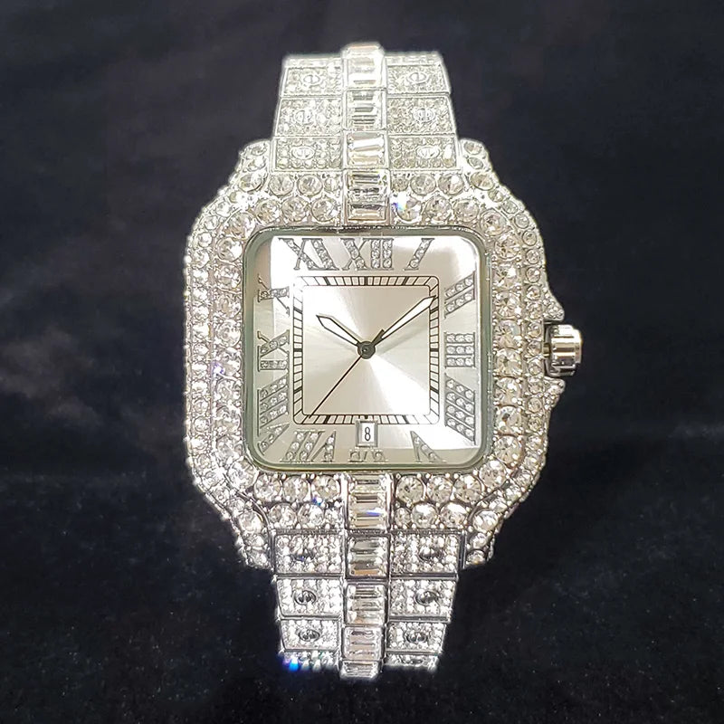 Luxury Iced Out Diamond Watch