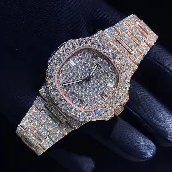 Moissanite Iced Automatic Luxury Watch