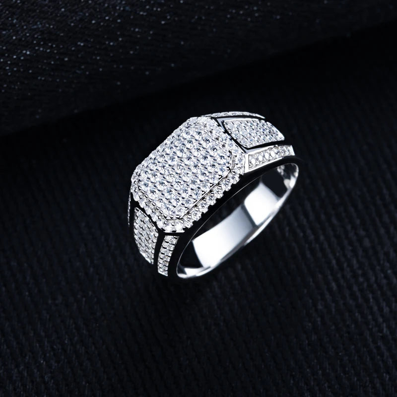 VVS1 Moissanite Silver Ring