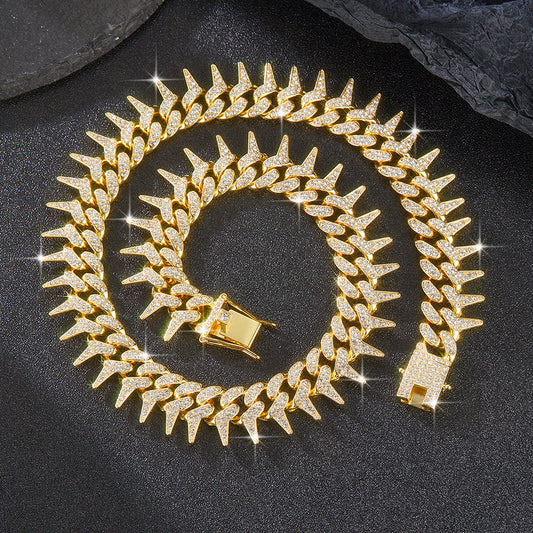 20mm Full Diamond Thorn Cuban Chain