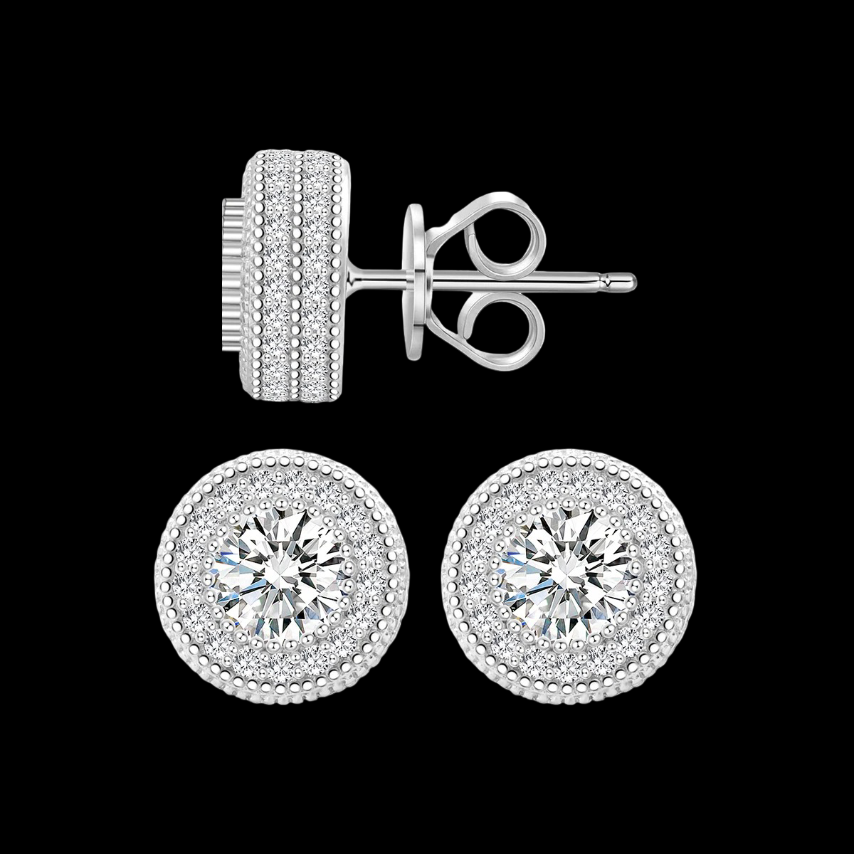 Moissanite Sparkle Earrings