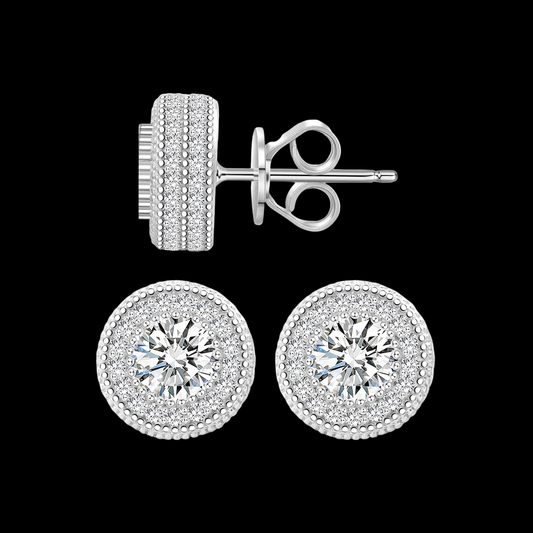 Moissanite Sparkle Earrings
